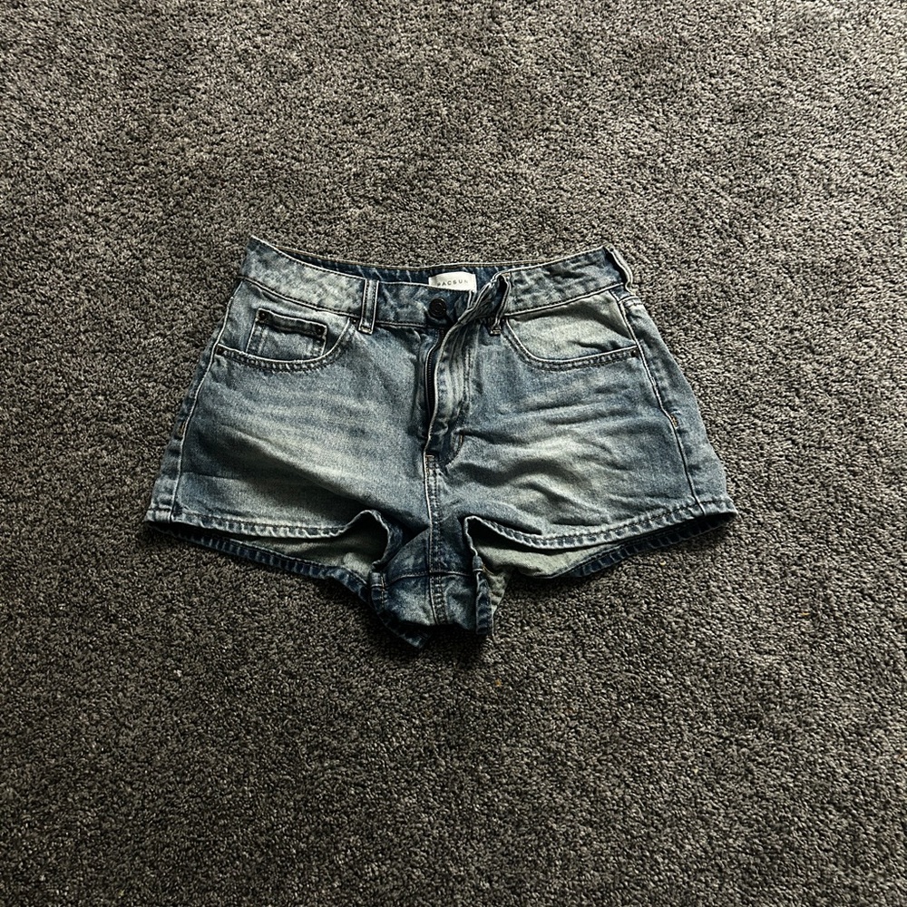 PacSun Blue Jean Shorts High-Waisted Vintage Style